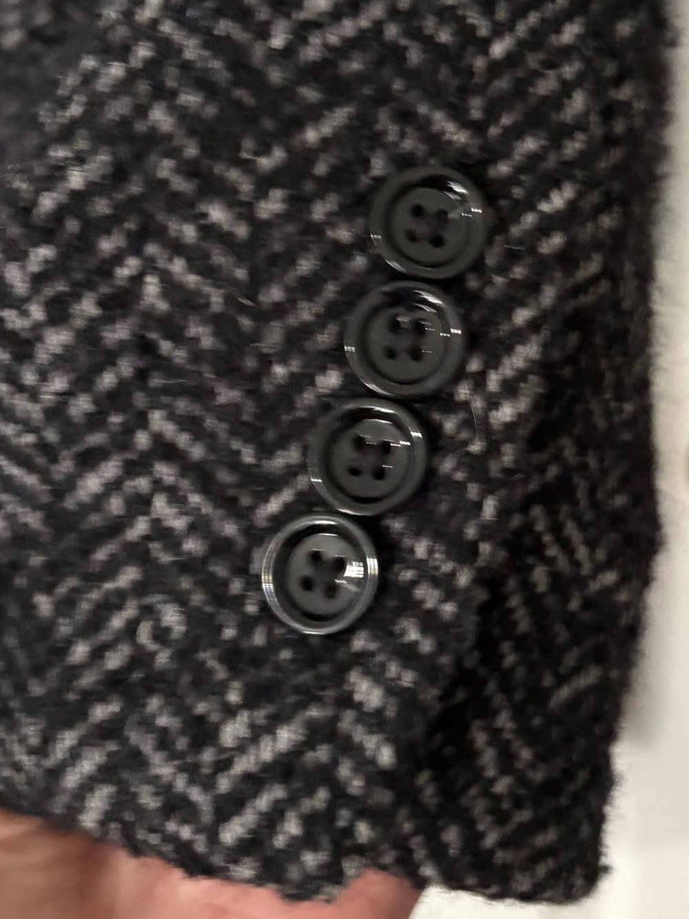 Crew Mercantile Ludlow Top
Coat Herringbone Tweed Overcoat Wool Men's 38 - Picture 4 of 6